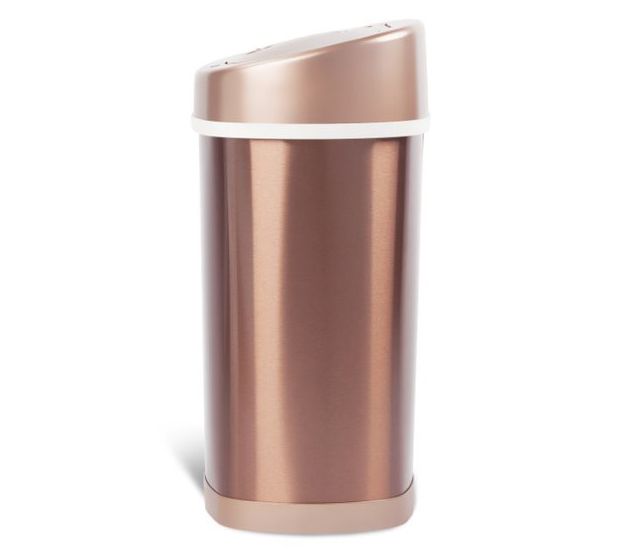 Nine Stars Sensor 15L Rose Gold Stainless Steel Trash Can — View 10