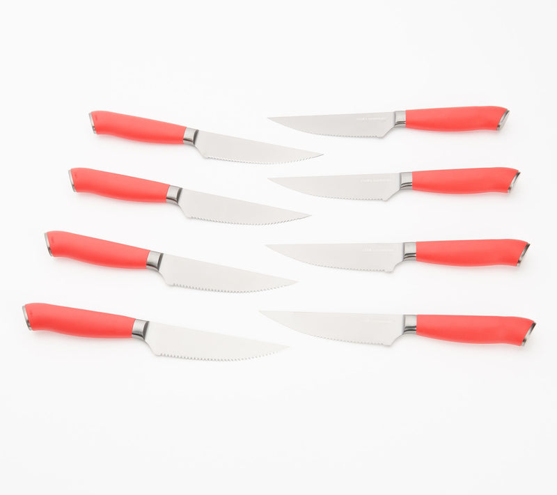 Cook's Essentials 8-Piece Japanese Steel Steak Knife Set — View 11