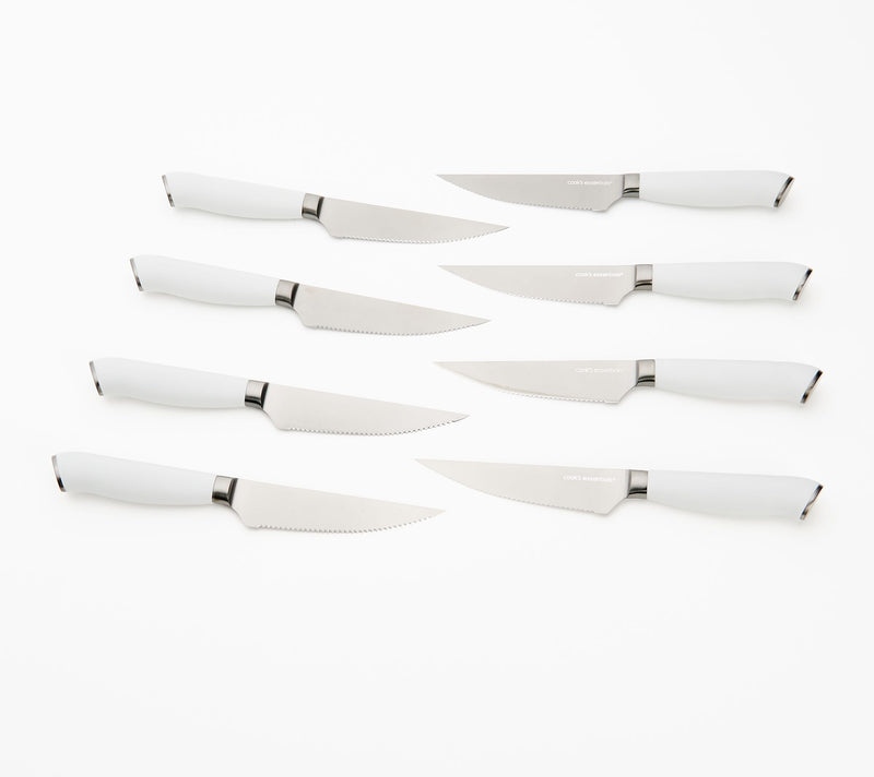 Cook's Essentials 8-Piece Japanese Steel Steak Knife Set — View 7