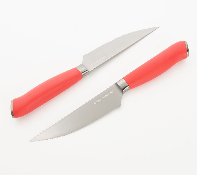 Cook's Essentials 8-Piece Japanese Steel Steak Knife Set — View 12