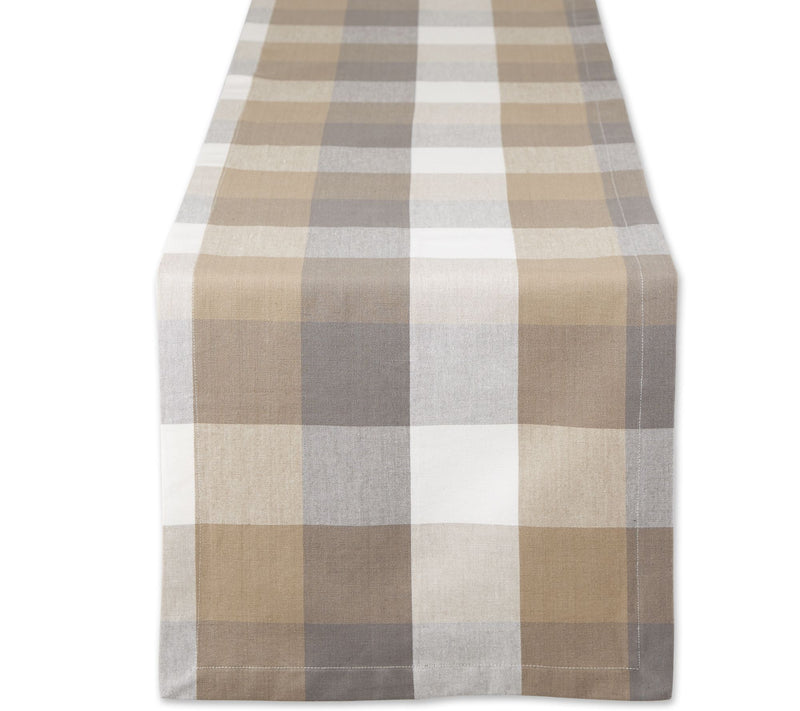 Design Imports 14" x 108" Tri Color Check TableRunner — View 9