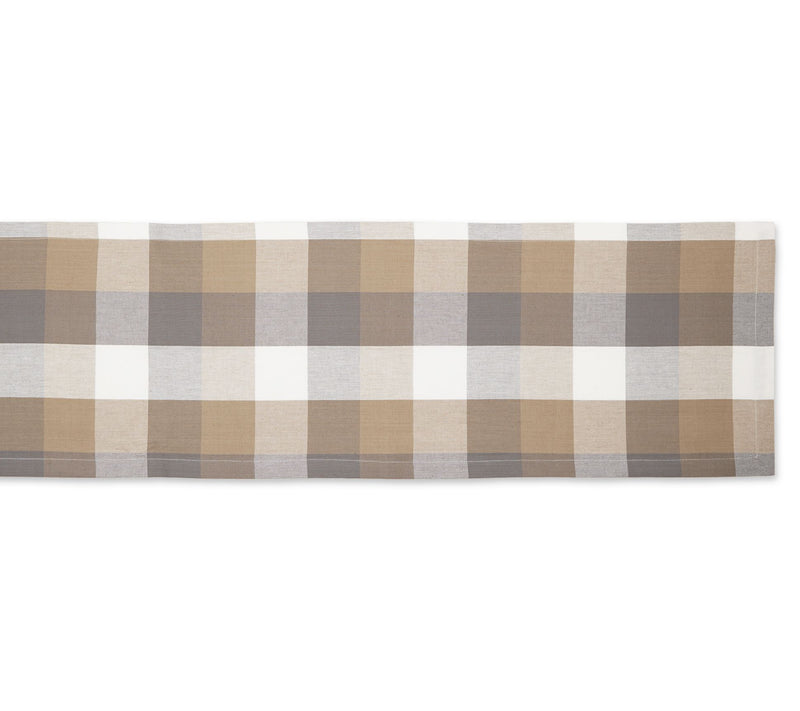 Design Imports 14" x 108" Tri Color Check TableRunner — View 11