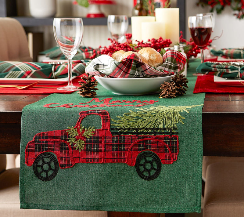 Design Imports 14" x 108" Merry Christmas TruckTable Runner — View 8