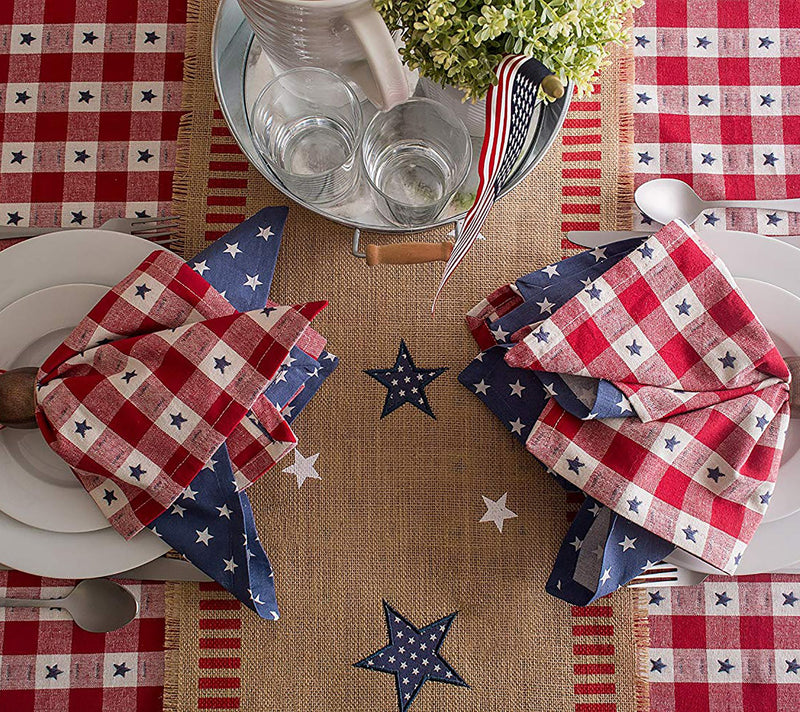 Design Imports 4th of July Jute Table Runner 14108 — View 6