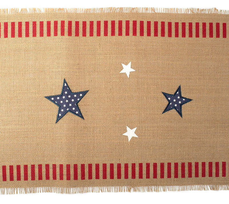 Design Imports 4th of July Jute Table Runner 14108 — View 4