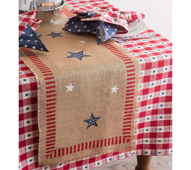 Design Imports 4th of July Jute Table Runner 14108 — View 7
