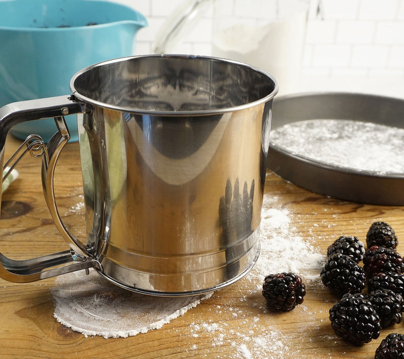 RSVP 5 Cup Triple Mesh Flour Sifter — View 6
