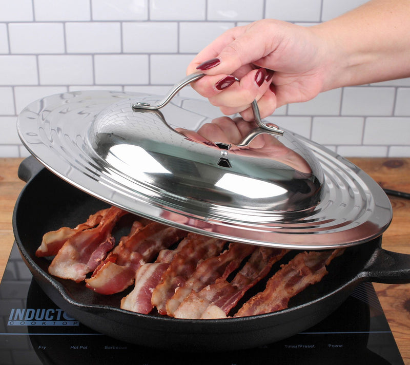 RSVP 7"-12" Universal Stainless Steel Lid — View 6