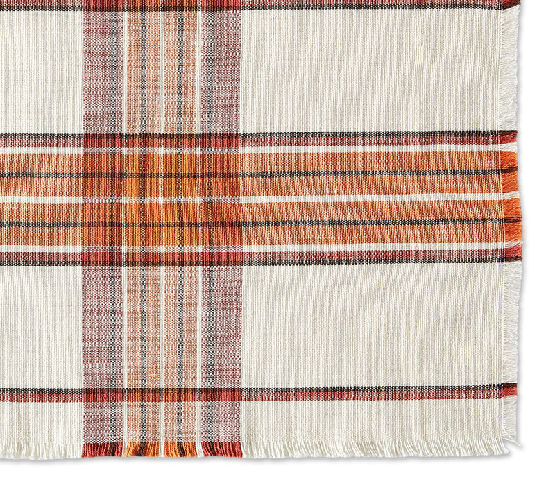 Design Imports Set of 6 Pumpkin Spice Plaid Placemats — View 4
