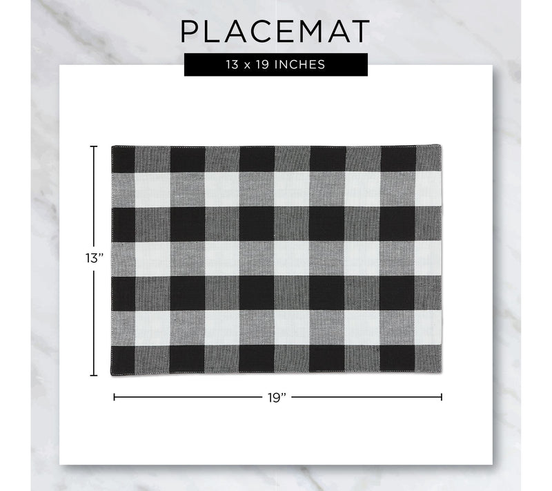 Design Imports Set of 6 Pumpkin Spice Plaid Placemats — View 6