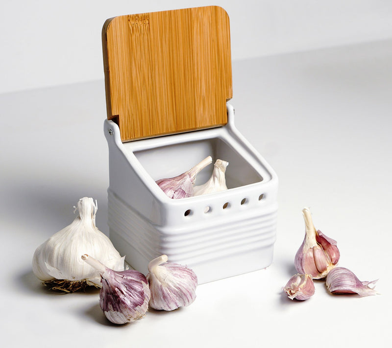 RSVP Stoneware Garlic Keeper — View 6