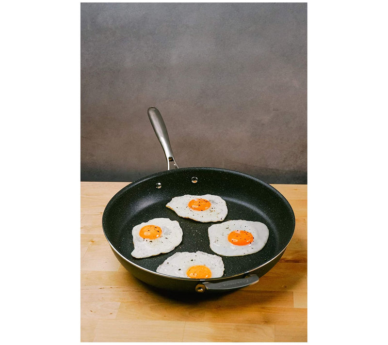 Granitestone 14'' Non-Stick Family Pan with Hel per Handle — View 6