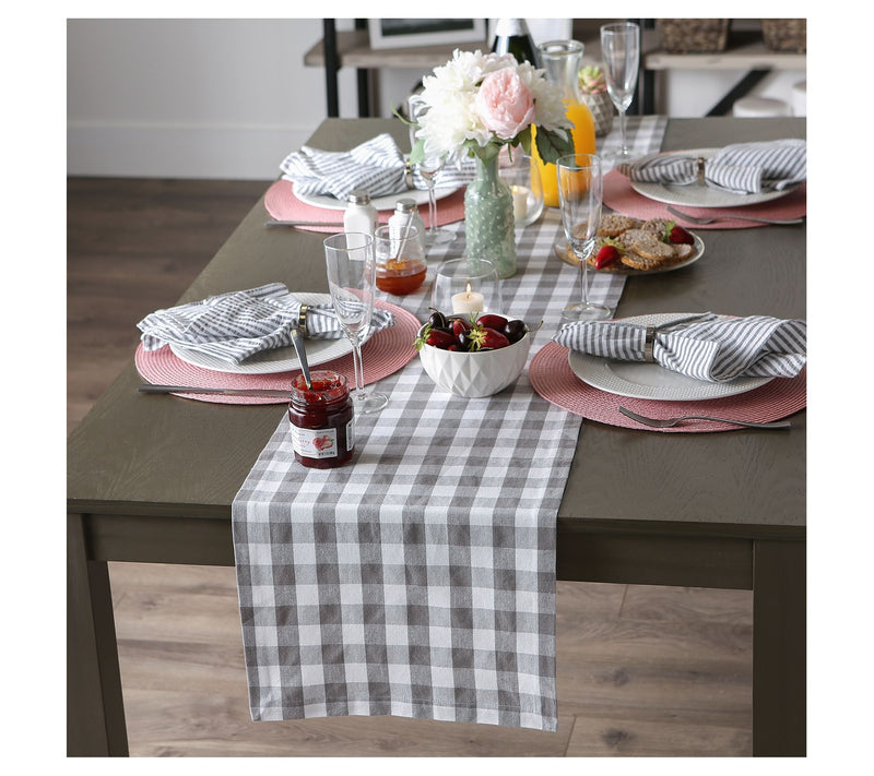 Design Imports Checkers 14" x 108" Table Runner — View 9