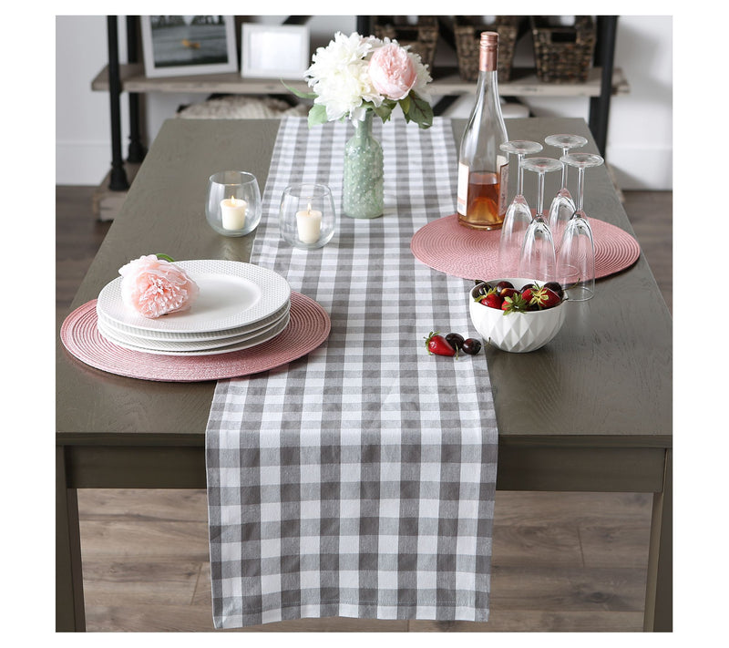 Design Imports Checkers 14" x 108" Table Runner — View 10
