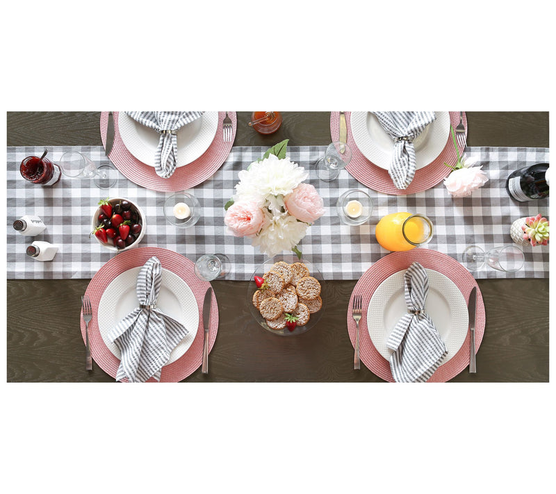 Design Imports Checkers 14" x 108" Table Runner — View 11