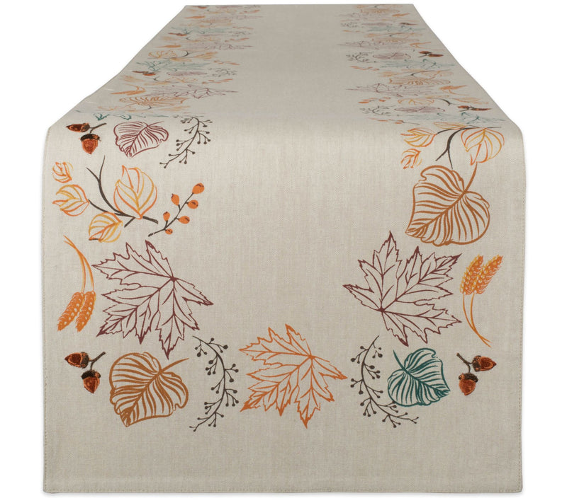 Design Imports 14" x 108" Autumn Leaves Table Runner — View 3