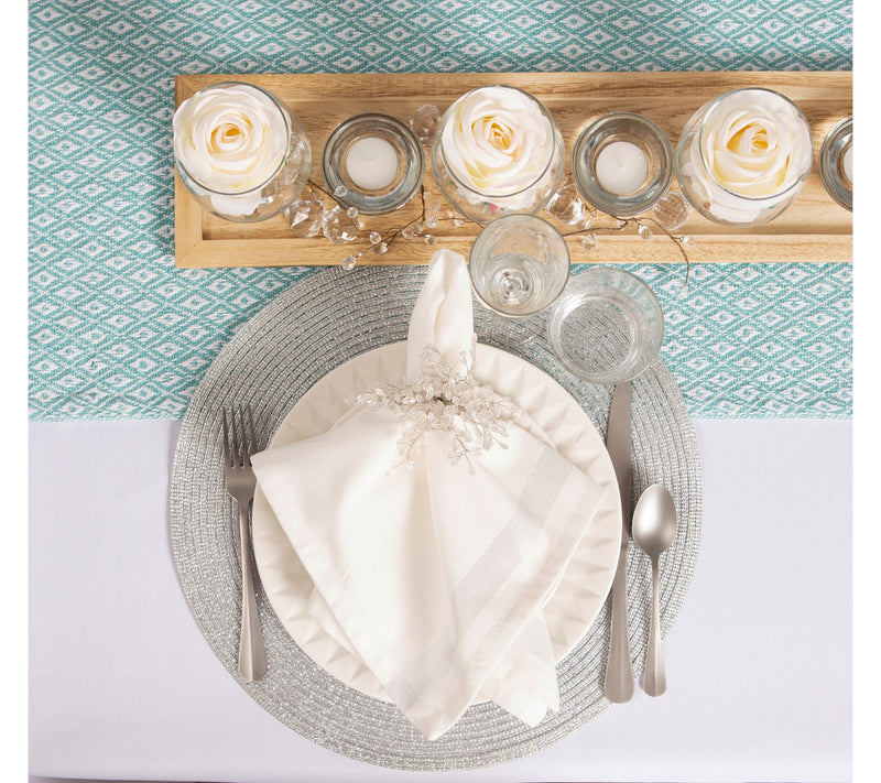 Design Imports 15" x 108" Mini Diamond Table Runner — View 10