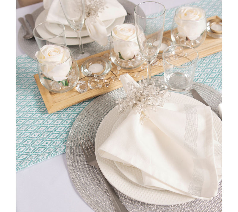 Design Imports 15" x 108" Mini Diamond Table Runner — View 11