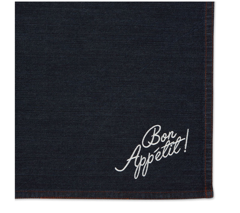 Design Imports Set of 4 Bon Appetit Denim Place mats — View 4