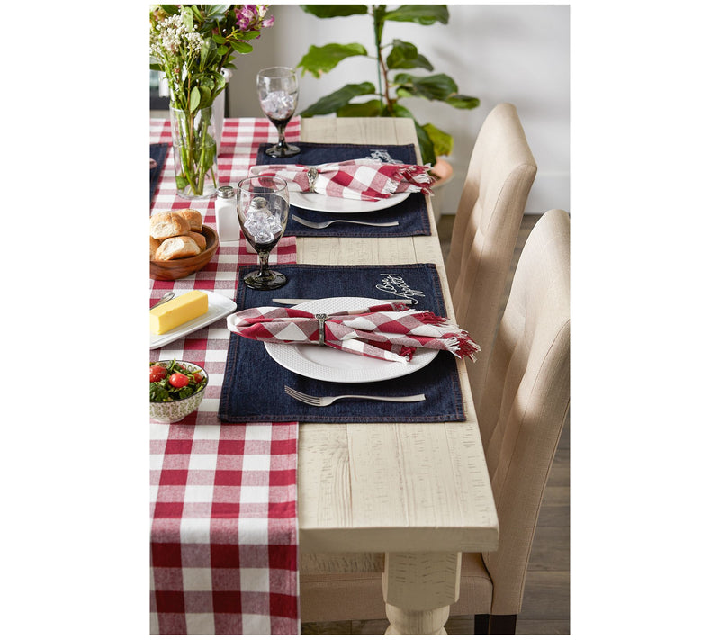 Design Imports Set of 4 Bon Appetit Denim Place mats — View 8