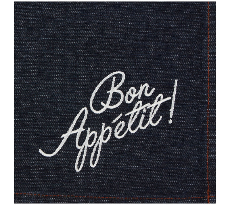 Design Imports Set of 4 Bon Appetit Denim Place mats — View 5