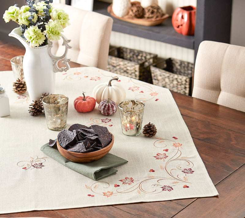 Design Imports 40 x 40 Autumn Wheat Table Topper — View 3
