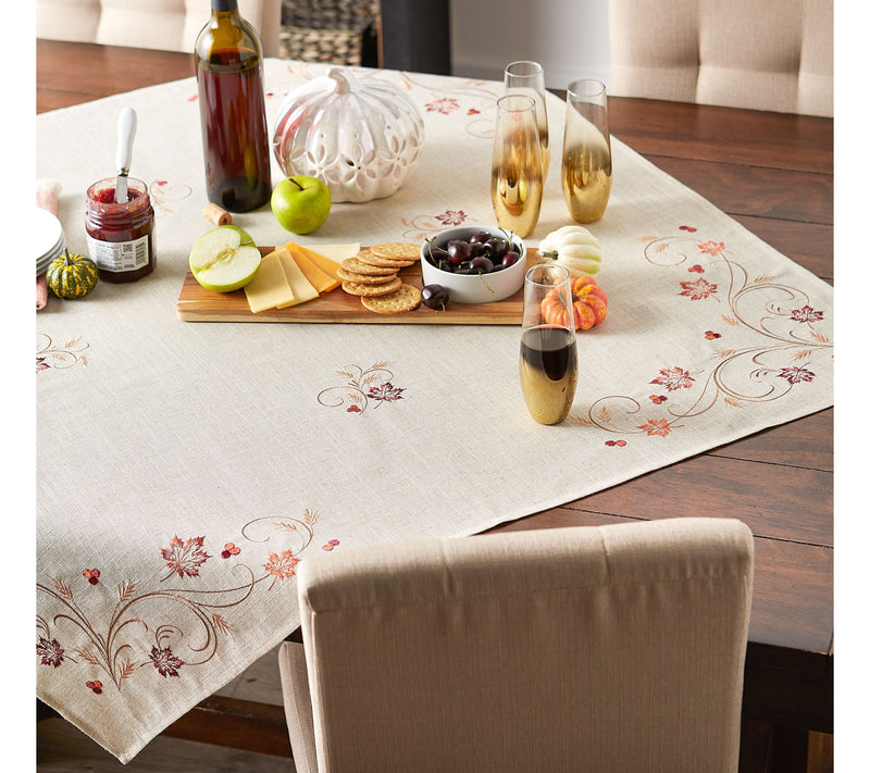 Design Imports 40 x 40 Autumn Wheat Table Topper — View 4