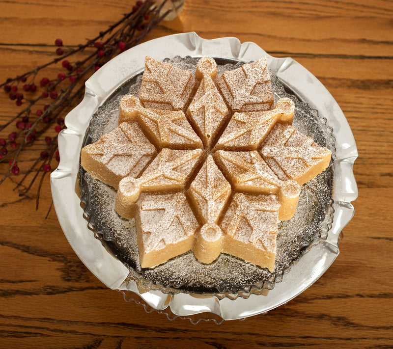 Nordic Ware Snowflake Cakelet Pan and Duster — View 5