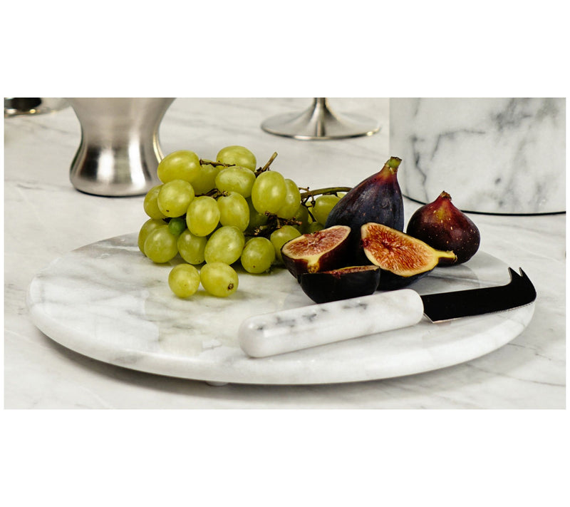 RSVP White Marble Cheese Board Set — View 4