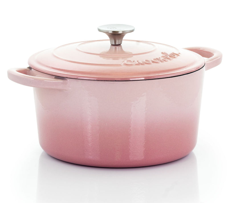 Crock-Pot 5 Quart Enameled Cast Iron Dutch Oven with Lid — View 3