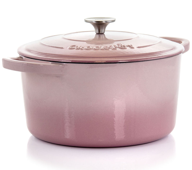 Crock-Pot Artisan 7 Quart Enameled Cast Iron Dutch Oven w Lid — View 4
