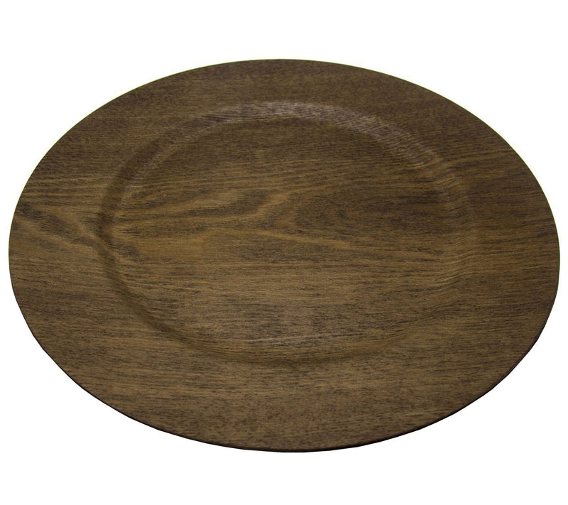 Gibson Home 12 Piece 13" Wooden Skin Luxe PlateChargers — View 4