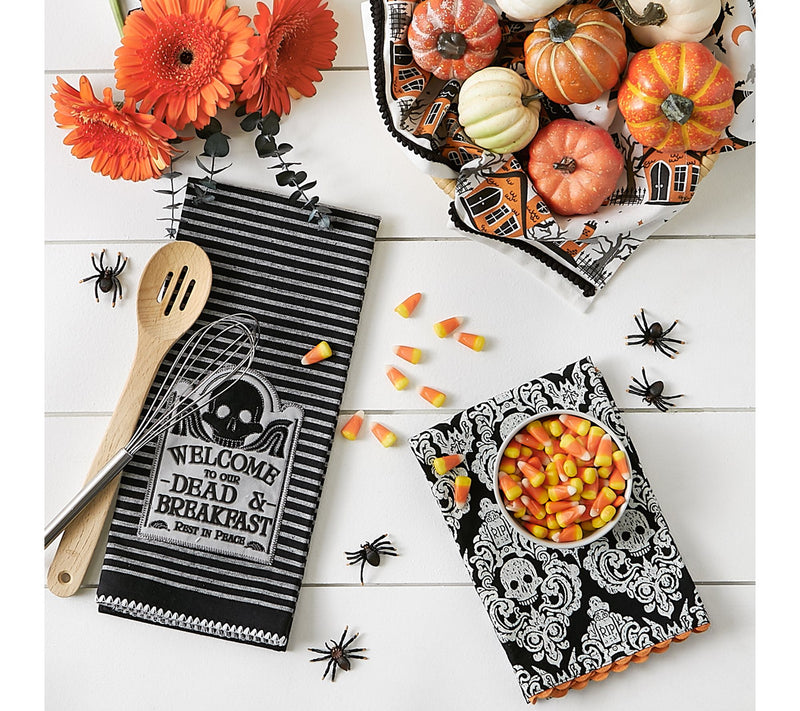 Design Imports Set of 3 Haunted Hallow Kitchen Towels — View 9