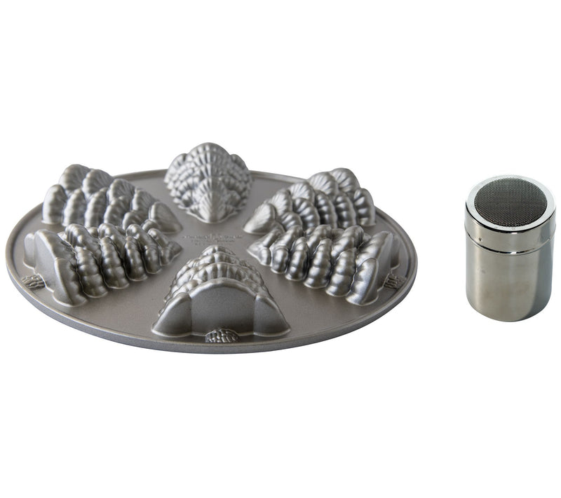 Nordic Ware Evergreen Cakelet Pan & Duster — View 3