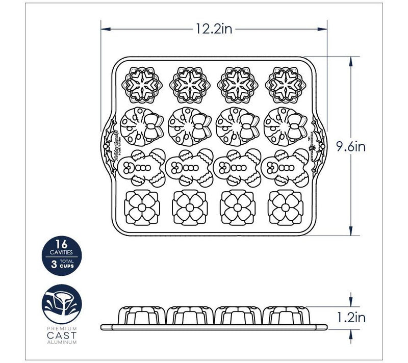Nordic Ware Holiday Teacakes Pan Bundle — View 9