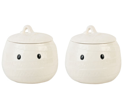 10 Strawberry Street Set of 2 Little Mummy Canister