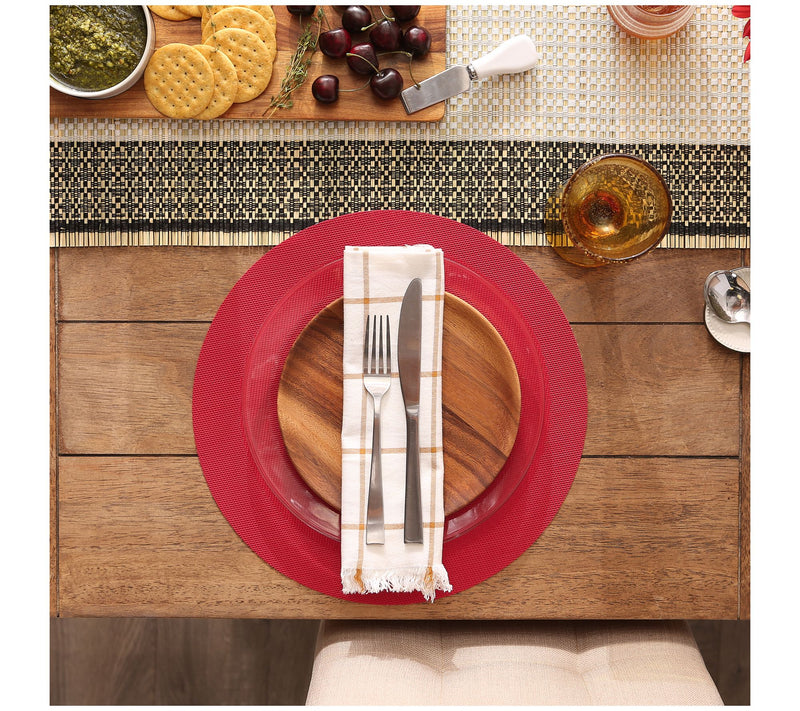 Design Imports Set of 6 PVC Doubleframe Round Placemats — View 20