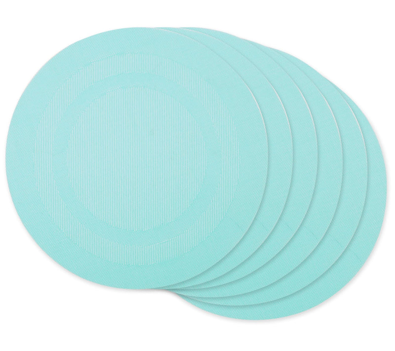 Design Imports Set of 6 PVC Doubleframe Round Placemats — View 3