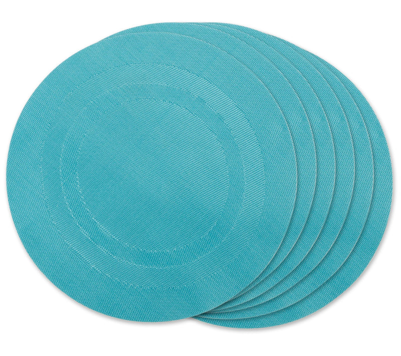 Design Imports Set of 6 PVC Doubleframe Round Placemats — View 15