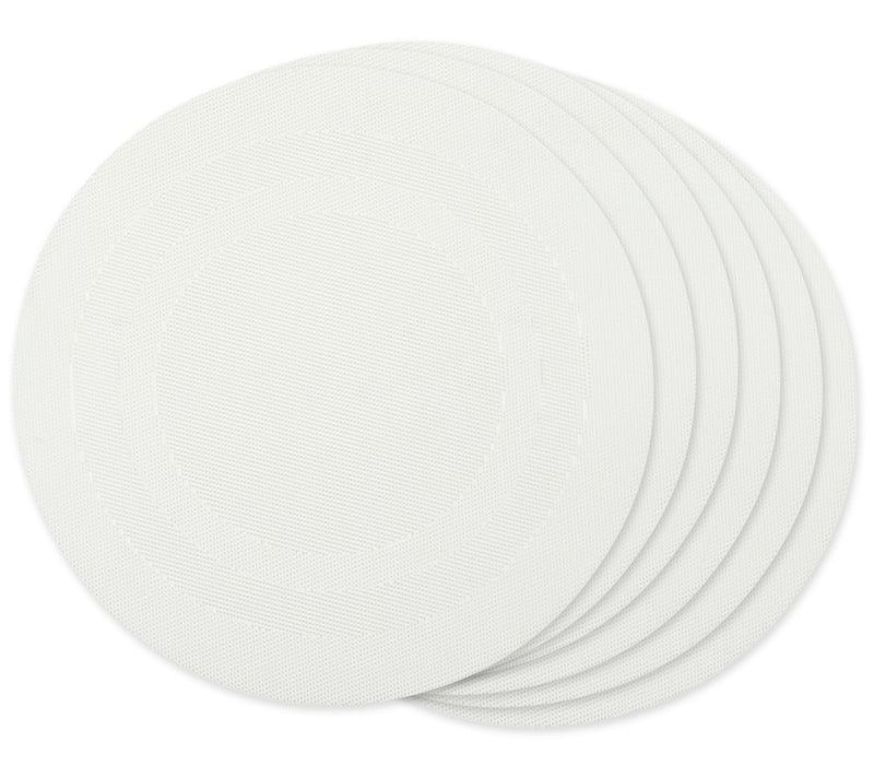 Design Imports Set of 6 PVC Doubleframe Round Placemats — View 17