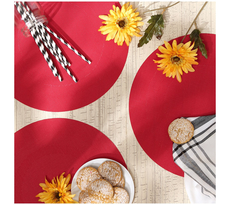 Design Imports Set of 6 PVC Doubleframe Round Placemats — View 18