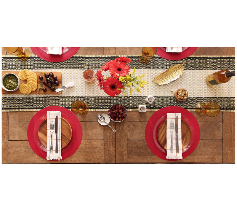 Design Imports Set of 6 PVC Doubleframe Round Placemats — View 21