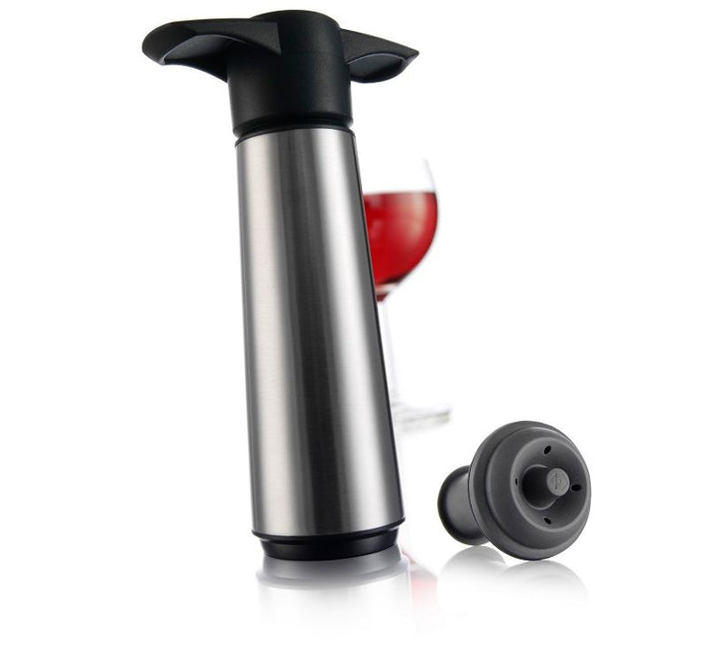 Vacu Vin Stainless Steel Wine Saver & Stoppers — View 3