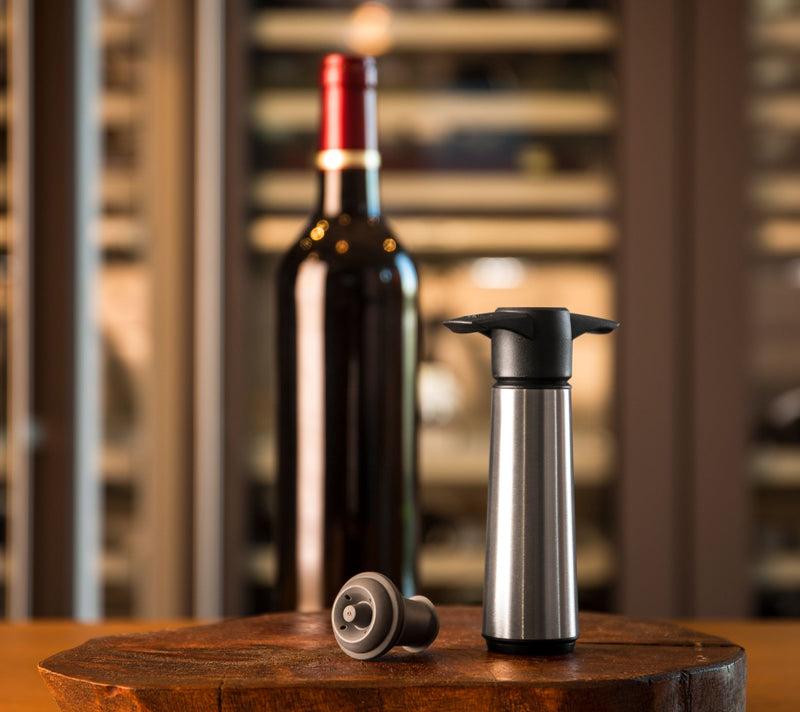 Vacu Vin Stainless Steel Wine Saver & Stoppers — View 5