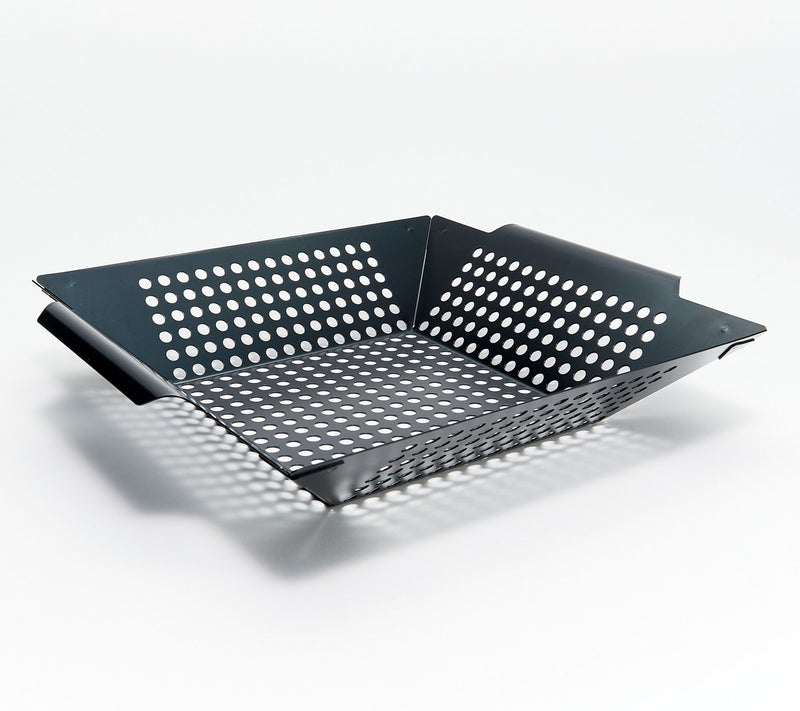 Cook's Essentials 14" x 12" Carbon Steel Grill Basket — View 5