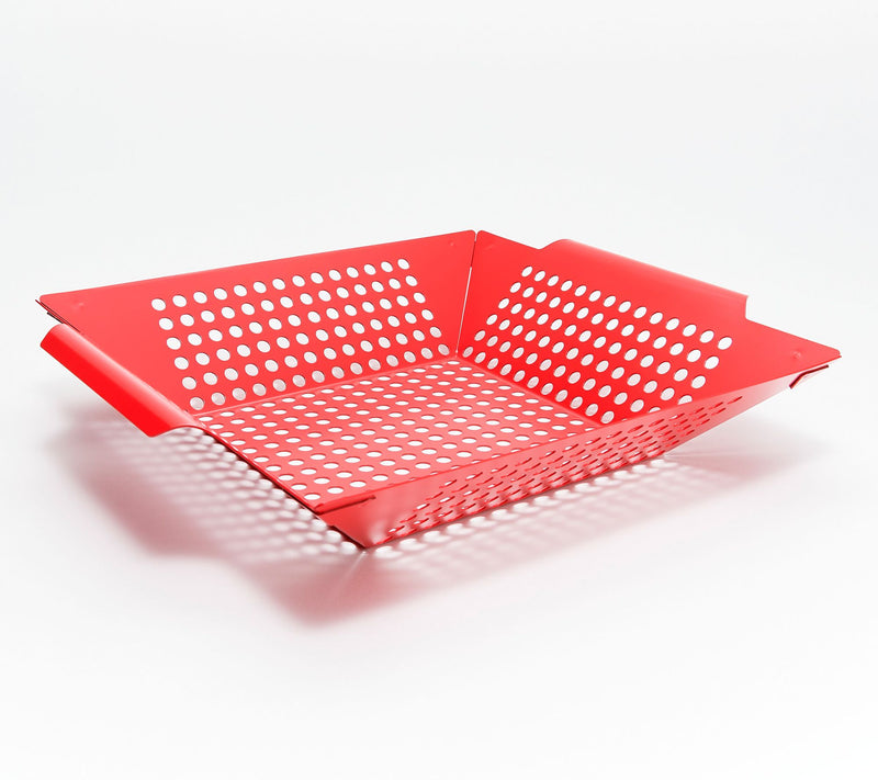 Cook's Essentials 14" x 12" Carbon Steel Grill Basket — View 6