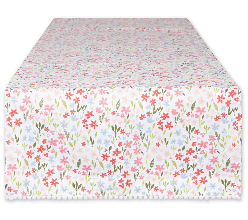 Design Imports 14" x 108" Sweet Flowers Printed Table Runner — View 3