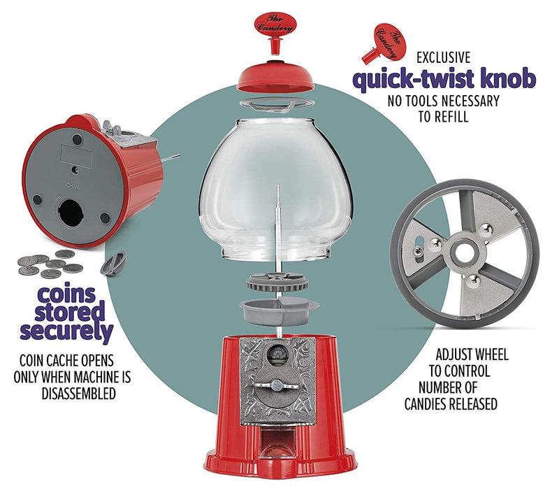 The Candery Vintage 12 Inch Gumball Machine — View 5
