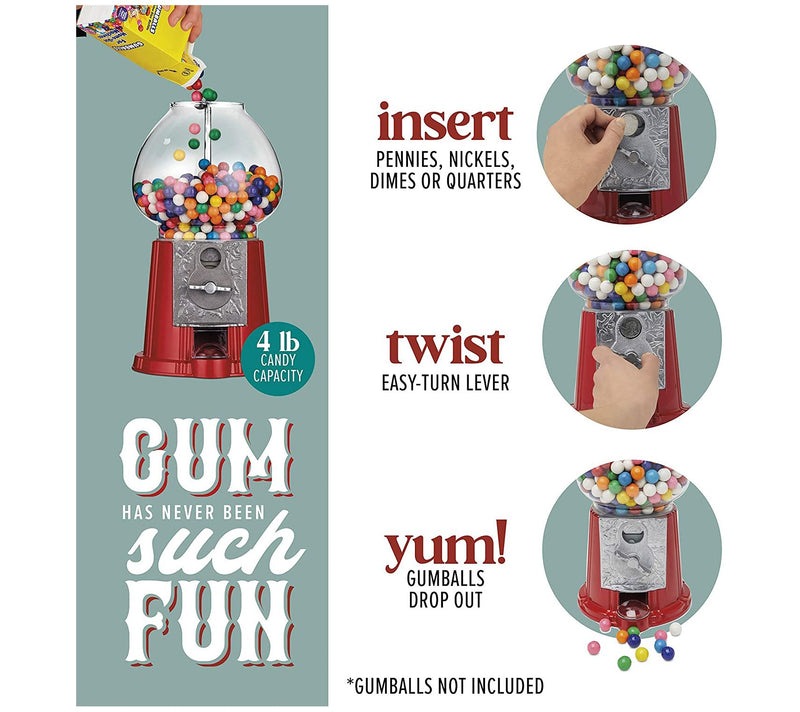 The Candery 15" Gumball Machine with Metal Stand — View 6