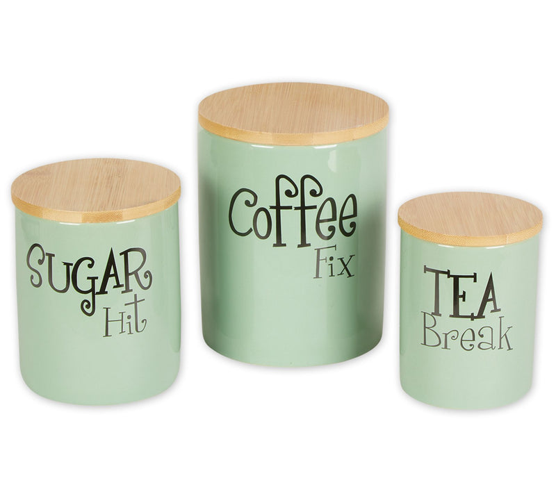 Design Imports Set of 3 Coffee, Sugar, & Tea Canisters — View 9
